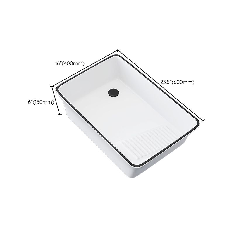 Porcelain Trough Bathroom Sink Traditional Trough Bathroom Sink With Basin