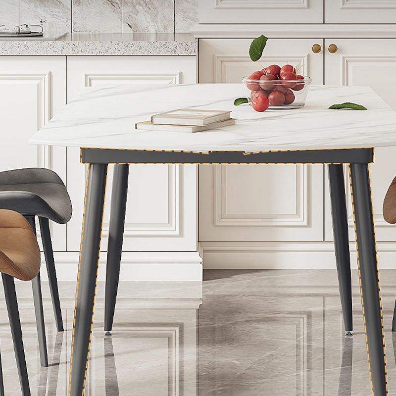 Contemporary Stone Dining Table Kitchen Dinner Table with 4-foot