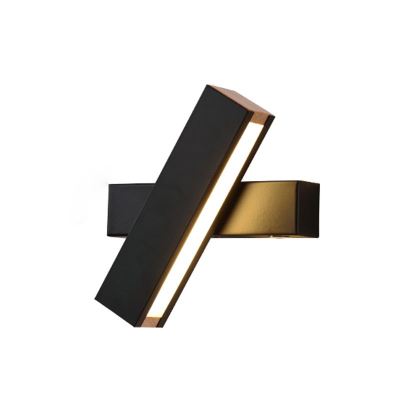 New Modern Wood Wall Lighting Fixture Adjustable Linear Wall Mount Lamp for Living Room