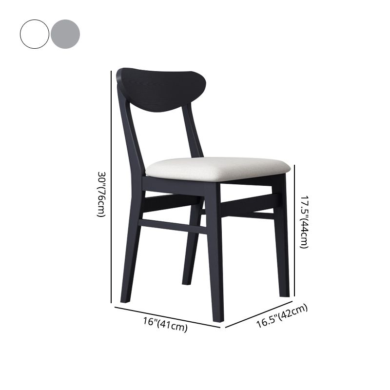 Sillas de comedor estilo moderno Sillas de cocina sin brazos con patas de madera