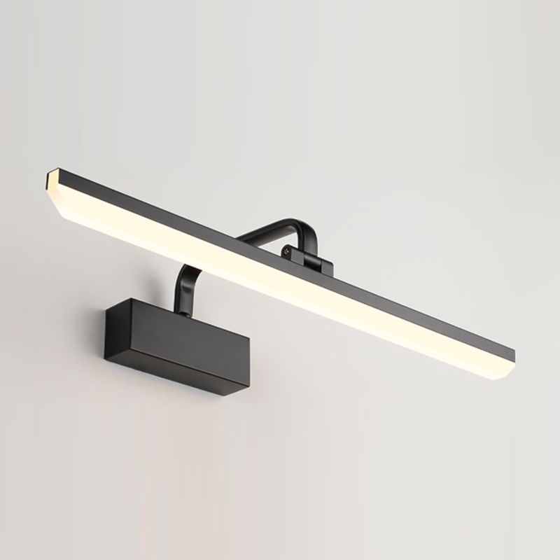 Metal Wall Mounted Light Fixture LED Vanity Wall Sconce with Curved Arm