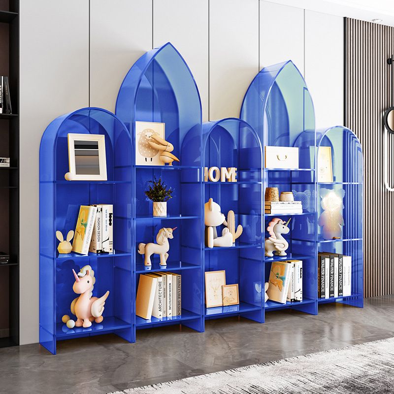 Glam Acrylic Bookshelf Standard Shelf Bookcase for Study Room 9.8" W