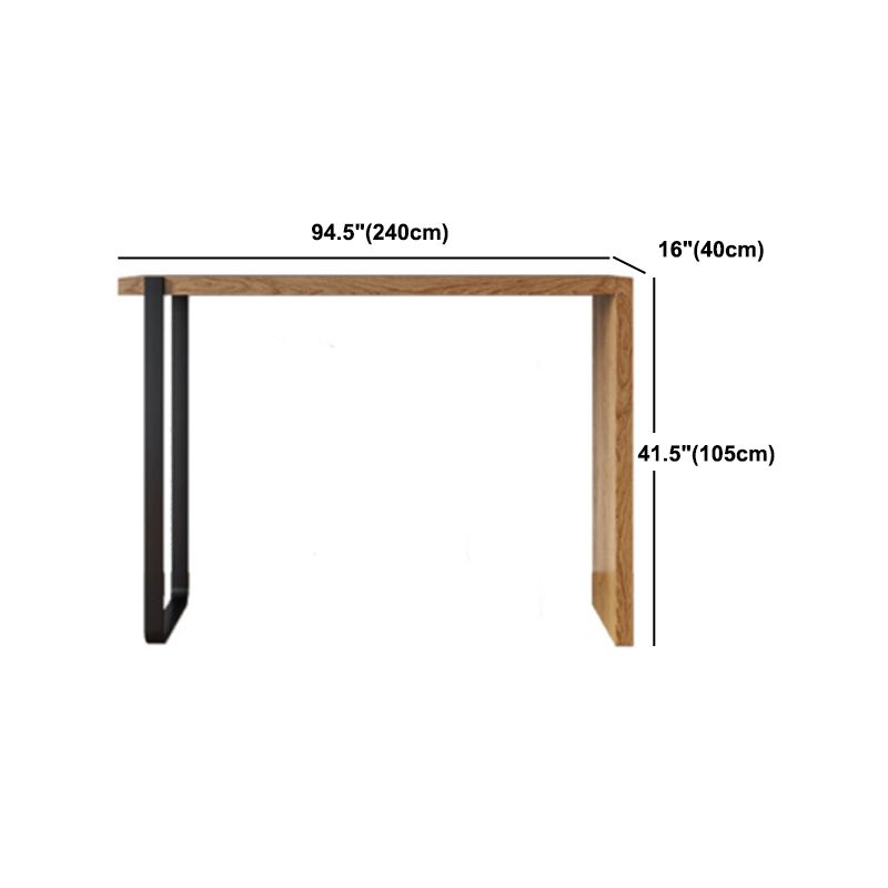 1/2/3 Pieces Industrial Rectangle Pub Table Set Wooden Counter Table with Backless Stools
