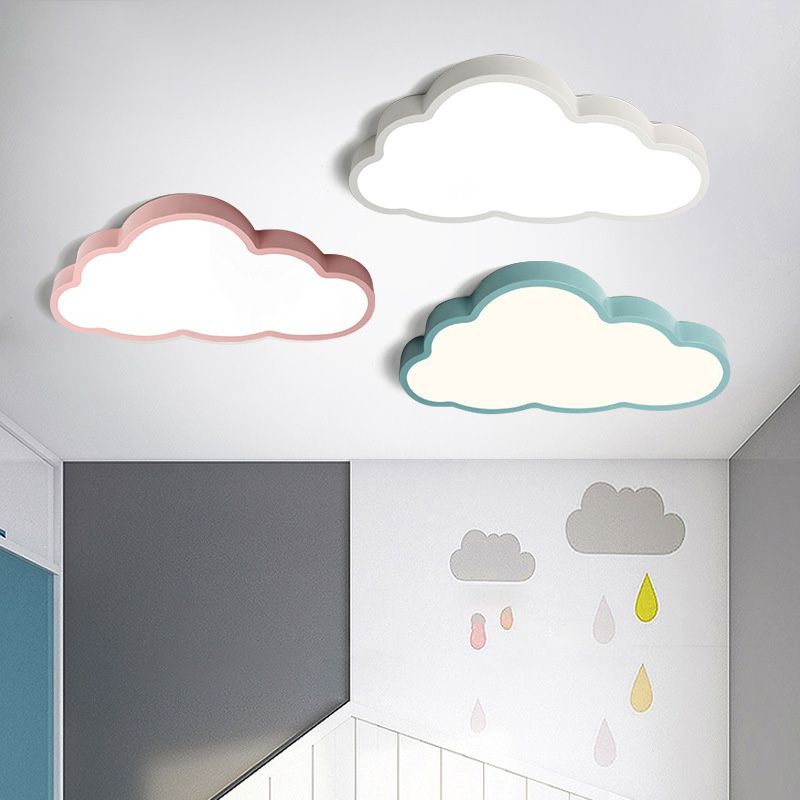 Cloud Flush Mount Light Fixtures Kids Acrylic Ceiling Light Fixtures for Bedroom