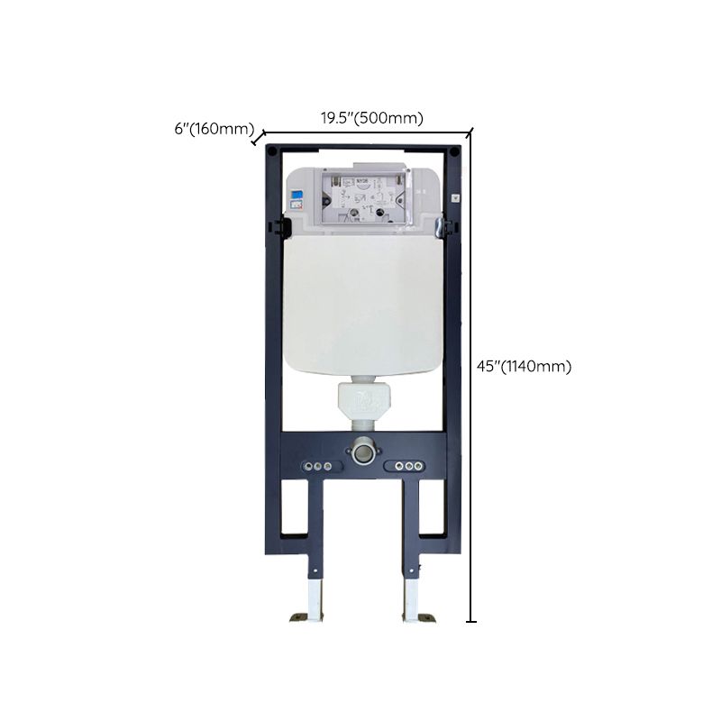 Modern Siphon Jet Toilet Bowl Wall Mount Flush Toilet with Seat for Bathroom