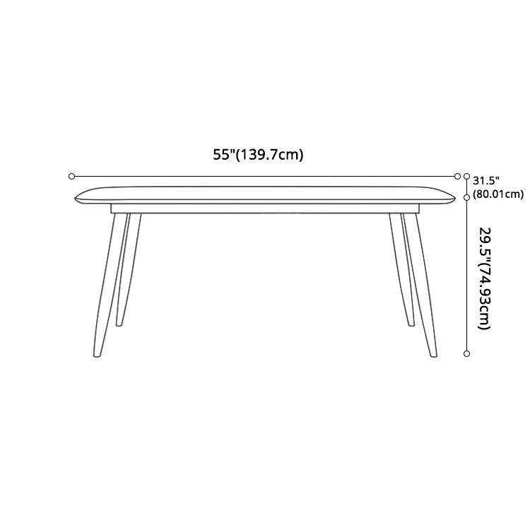 Glam Sintered Stone Dining Room Set Standard Height with Gold Base Dining Set