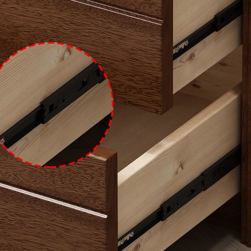 Vertical Chest Bedroom Solid Wood 16" W Storage Chest with Drawers