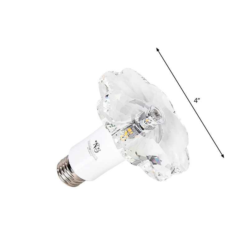 Clear Crystal Floweret Mini Flushmount Light Modernist LED dicht bij plafond lamp voor Doorweg