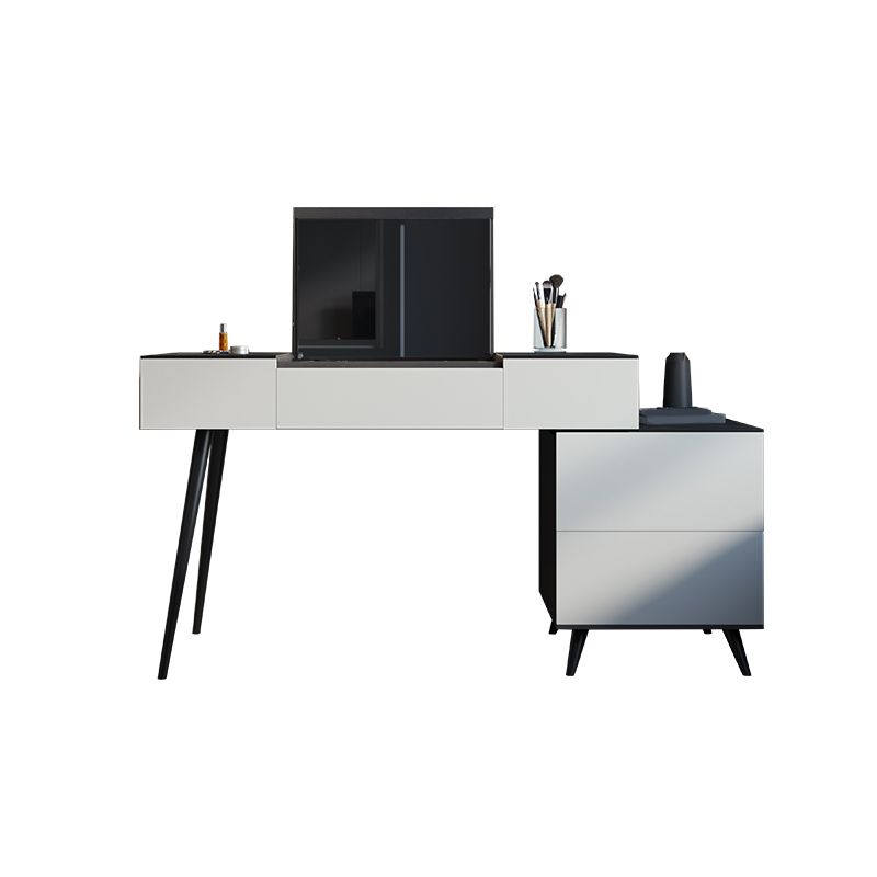 31.49" High Make-up Vanity Slate Vanity Set with Storage Drawers