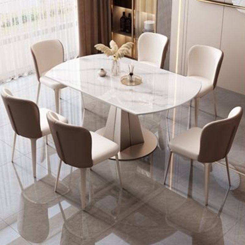 Sintered Stone Top Room Table Glam Dining Table for Dining Room