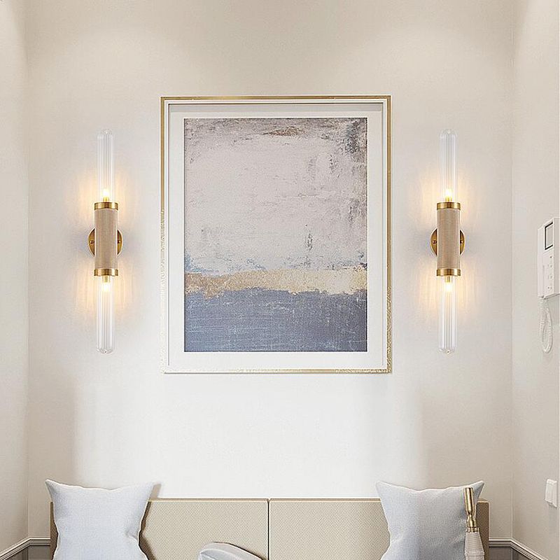 Glass Wall Lamp Industrial Wall Mounted Lighting for Living Room