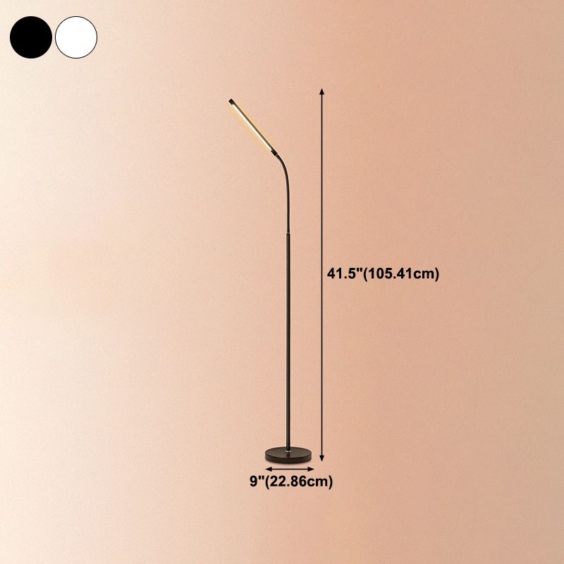 Modern Linear Floor Lamp Metal 41.5" High LED Floor Light for Living Room
