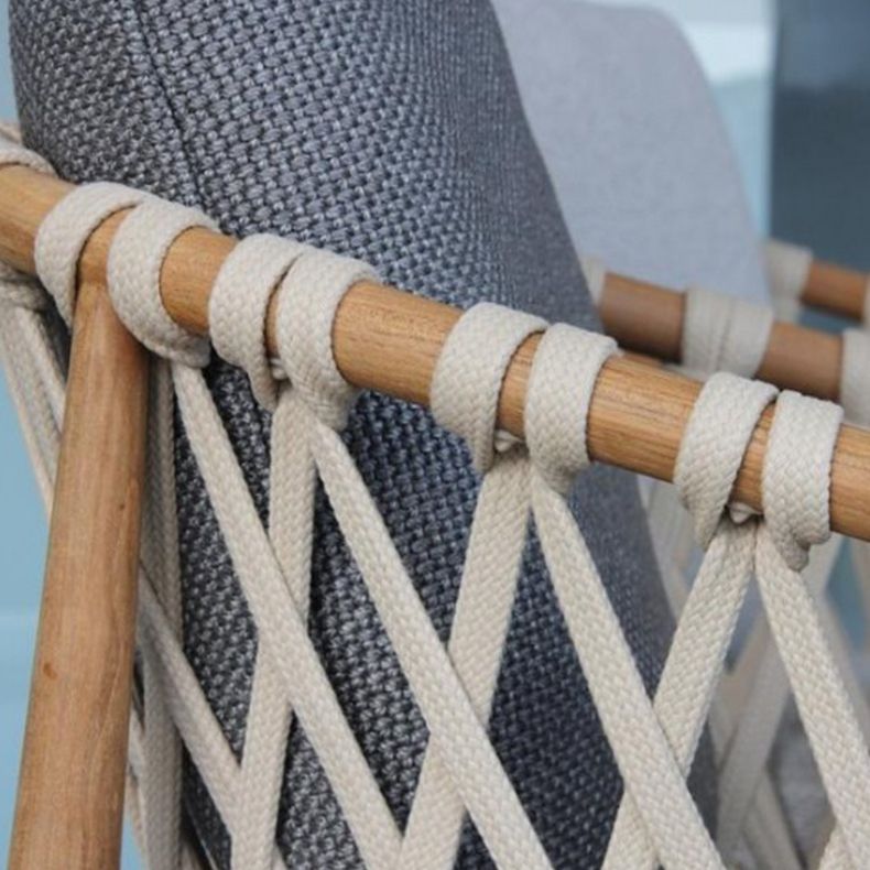 Boho Patio Dining Table Set 1/4/7 Pcs Wood Frame Patio Dining Table and Chairs