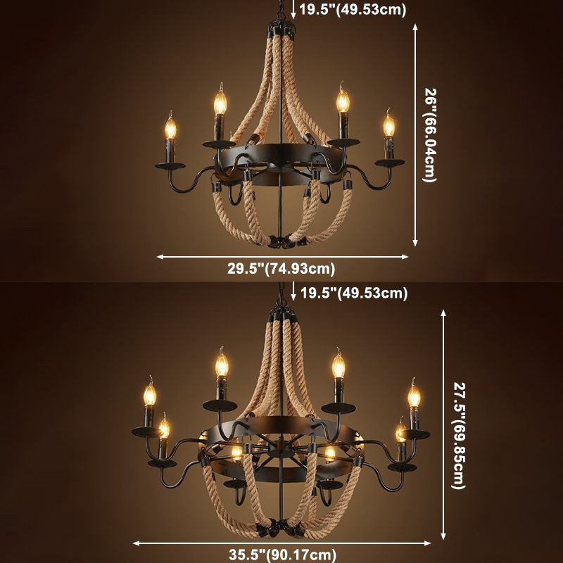 Anillo de metal circular accesorios de iluminación de lámparas industriales luces múltiples luces colgantes luz