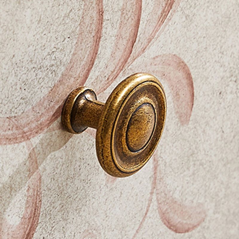 American Traditional Wooden Storage Chest Home Vertical Chest with Drawers