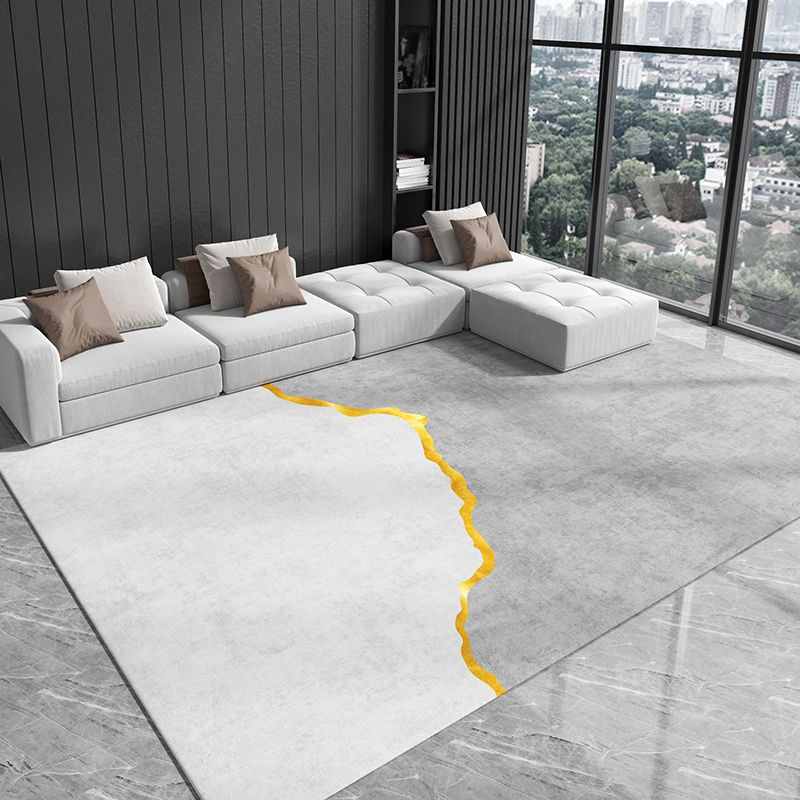 Casual huizen Decoratie Tapijt Grijze geometrie Print tapijt polyester Polyester Niet-slip achtergrondgebied Tapijt