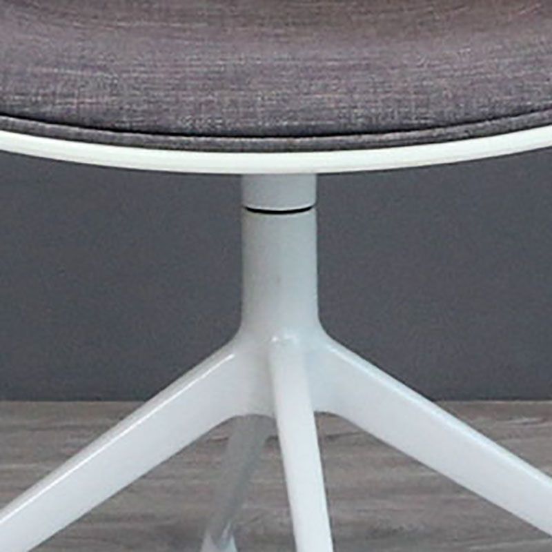 Silla de comedor de plástico giratoria con respaldo sólido moderno