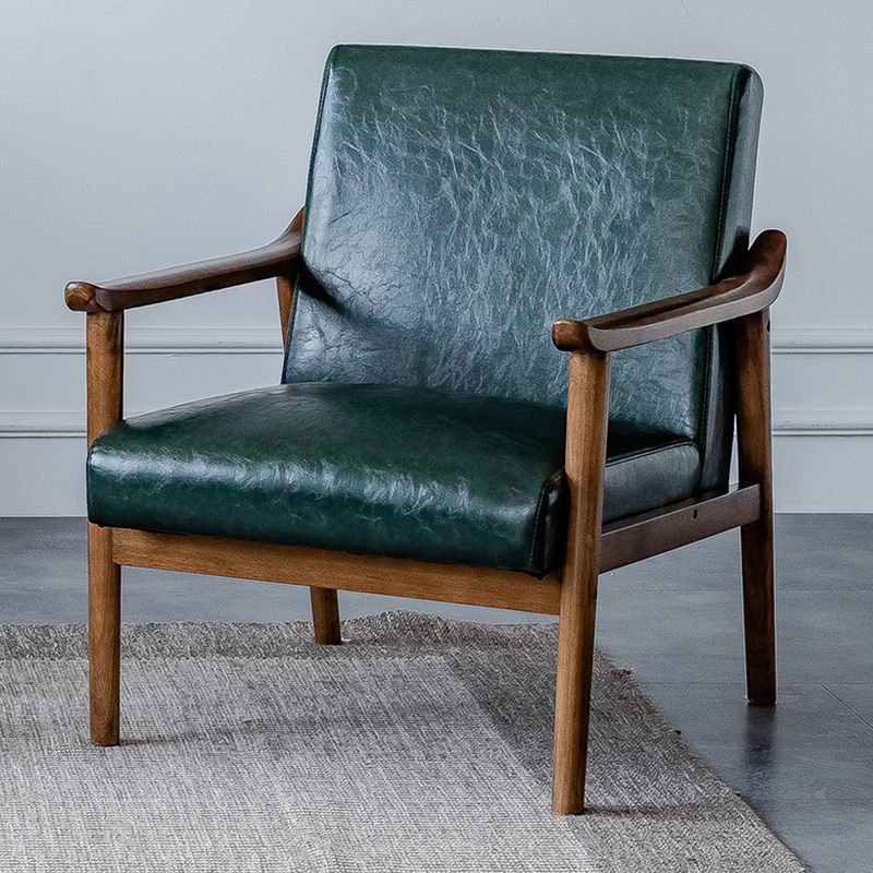Solid Wood Side Chair Stain Resistant Lounge Chair for Living Room