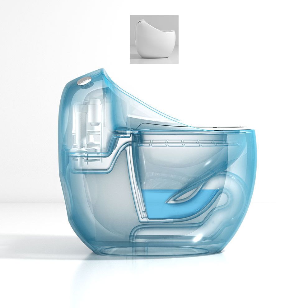 Siphon Jet Porcelain Toilet One Piece Toilet Floor Mounted Urine Toilet