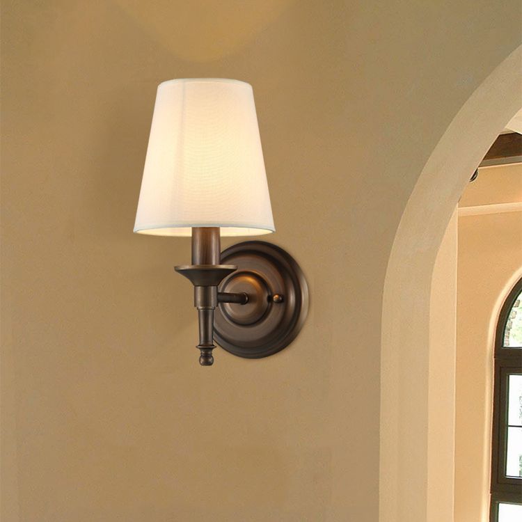 Modern Style Cylinder Wall Light Sconces Metal 1 Light Wall Lighting