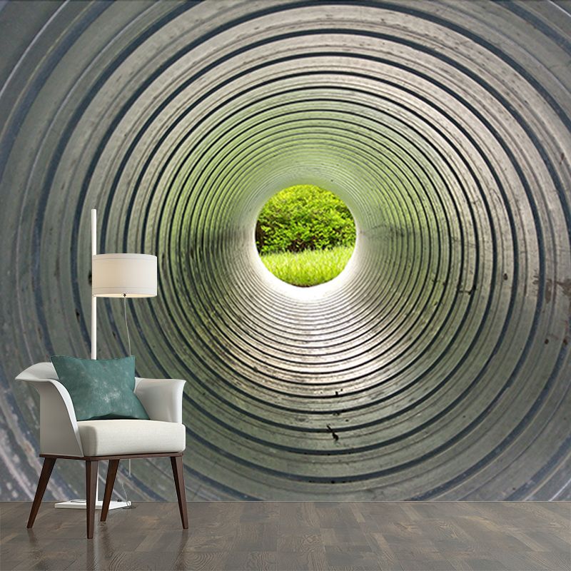 Modern Space Extension Removable Wall Mural for Gust Room, Moisture Resistant