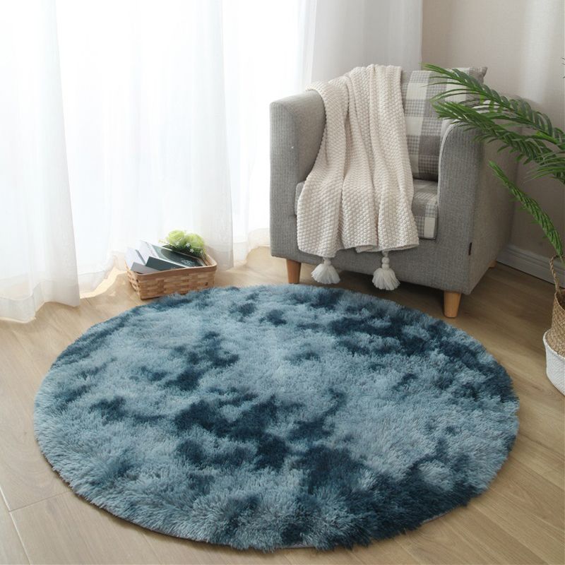 Calming Tie Dye Printed Rug Multi Color Fluffy Rug Easy Care Anti-Slip Backing Area Carpet