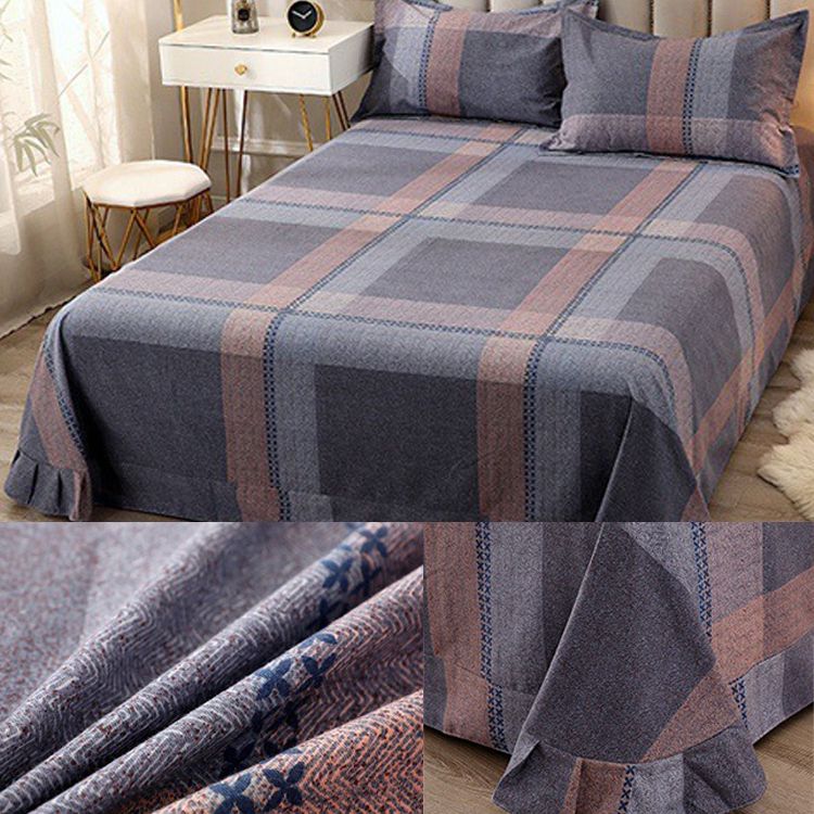 1 Piece Sheet Printing Cotton Non-Pilling Breathable Bed Sheet