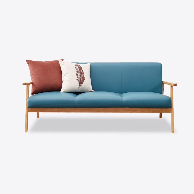 Modern Faux Leather Sofa Set Standard Tight Back Settee Couch