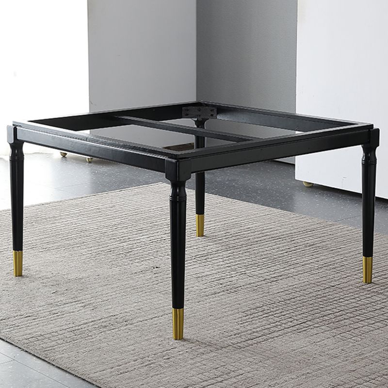 Stone Dining Site Table Industrial Style 4 Legs Dining Table for Kitchen Home