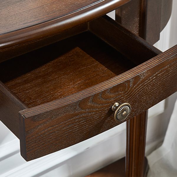Mid-Century Modern Console Table Antique Finish Console Sofa Table