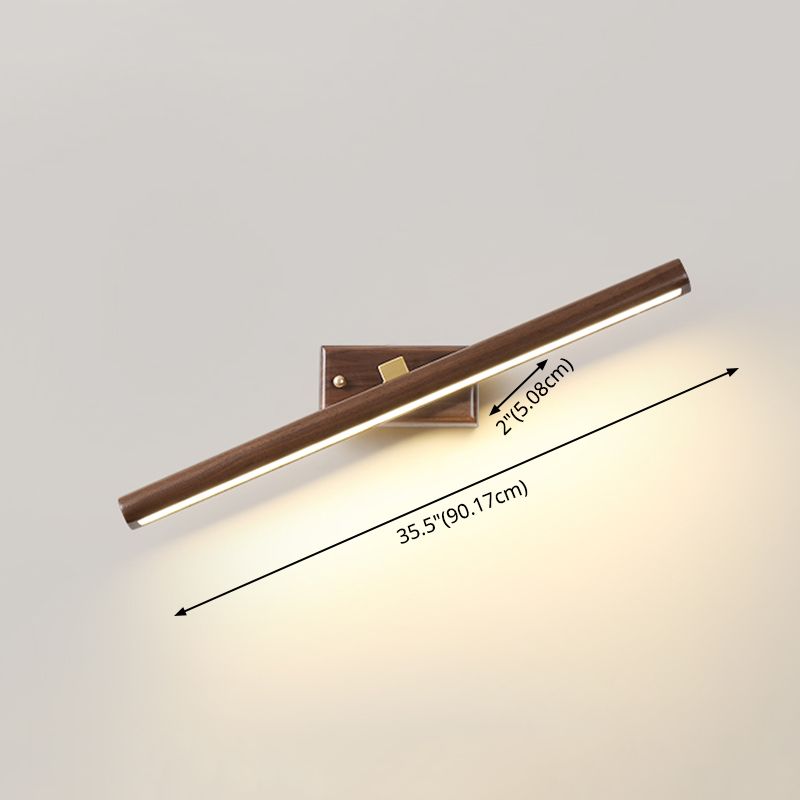 Lampe murale en bois lampe de vanité contemporaine appliques lumineuses pour la salle de bain