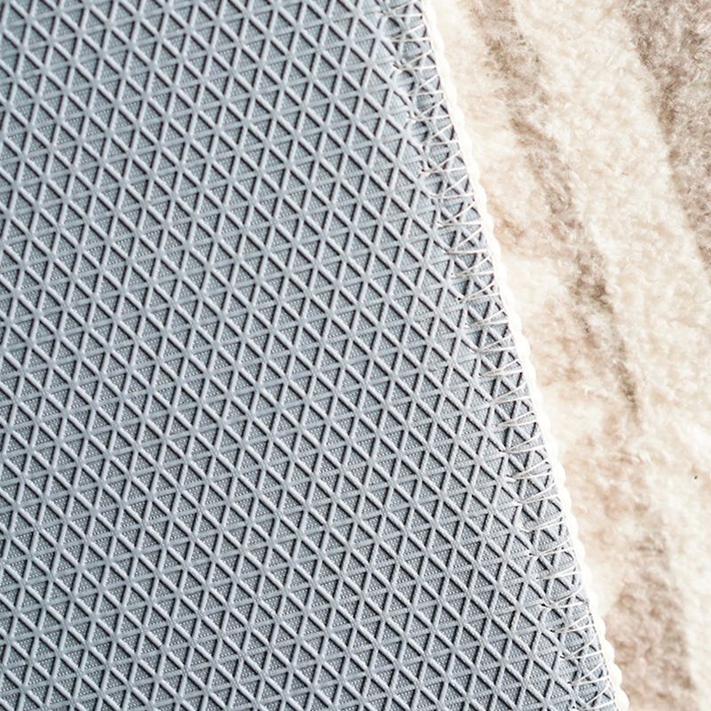Beige Graphic Rug Polyester Modern Indoor Rug Washable Rug for Living Room