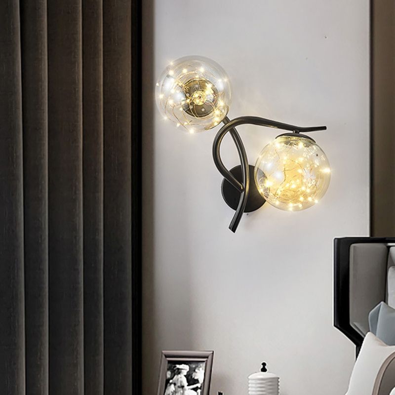 Light Luxury Metal Wall Light Nordic Style Led Wall Lamp for Living Room