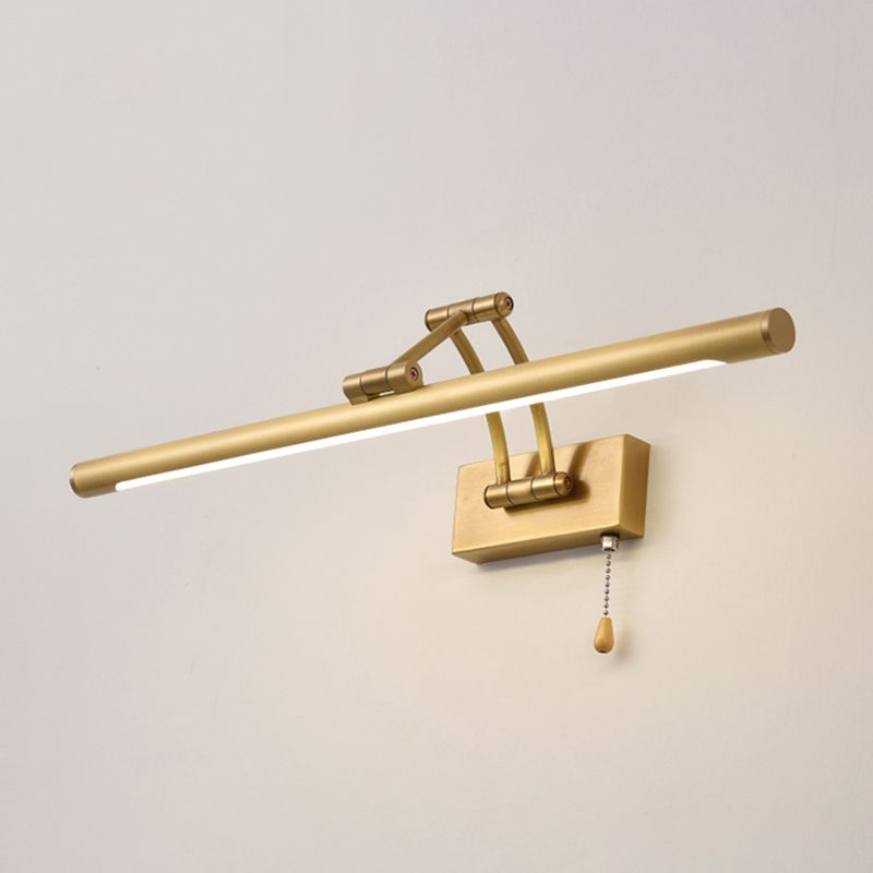 American Brass Vanity Light Straight LED Adjustable Mirror Light for Bathroom