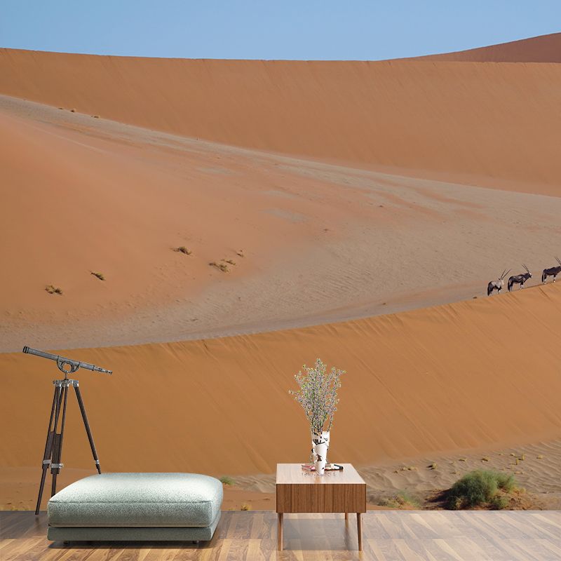 Horizontal Photography Desert Mural Environment Friendly Wallpaper for Room