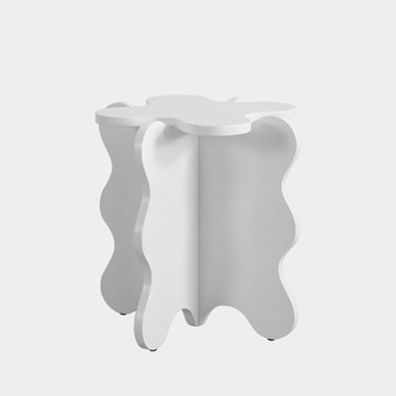 Scandinavian Wooden Coffee Table Free Form Pedestal Cocktail Table Set for Home