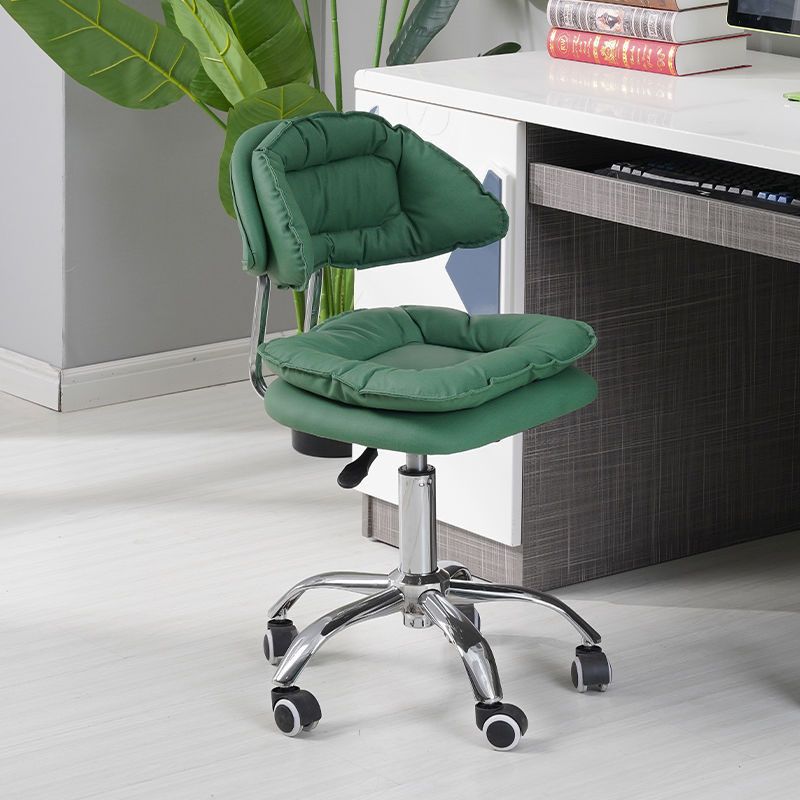 Scandinavian Metal Barstool Fabric Counter Stool with Chrome Base