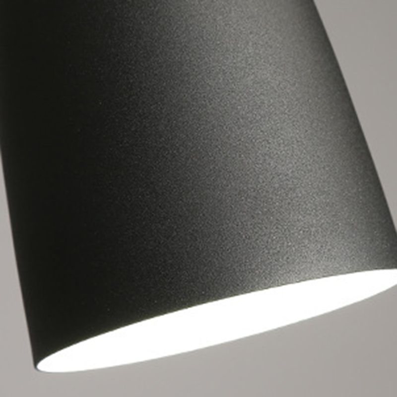 Luz de colgante de hierro lacado en la moderna lámpara de colgantes de madera de estilo nórdico para el comedor