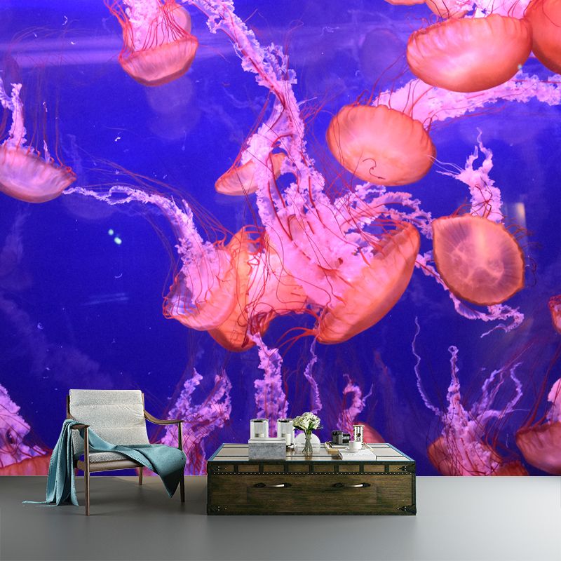 Sea Creatures Wall Covering for Sleeping Room Stain Resistant, Made to Measure