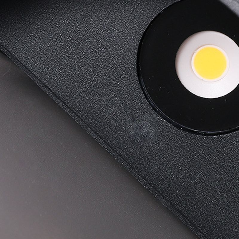 Zeitgenössische Aluminium -Wandleuchte 8,5 "hoch 2 Leuchten LED -Wandscheibe für draußen