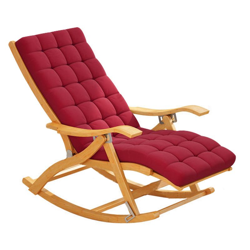 Traditional Recliner Chair Folding Rocker Chair for Living Room