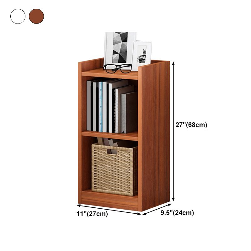 Modern Vertical Standard Bookshelf Manufactured Wood Bookcase for Living Room