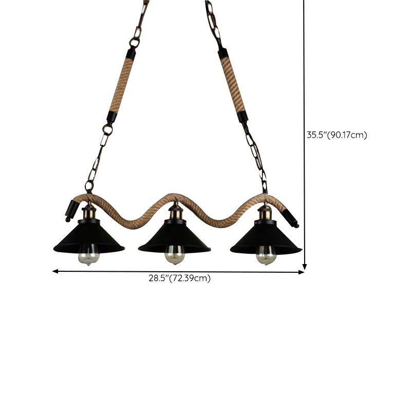Industrial Hanging Ceiling Light Metal Pendant Lighting Fixtures for Living Room