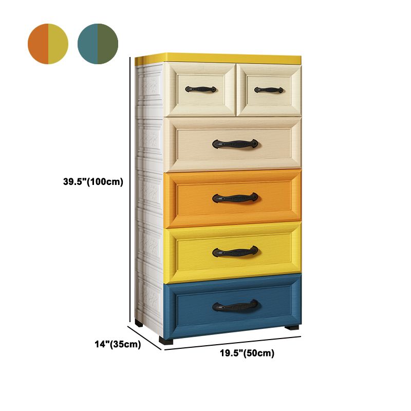 Plastic Storage Cabinet With Drawer Modern Wardrobe Armoire for Home