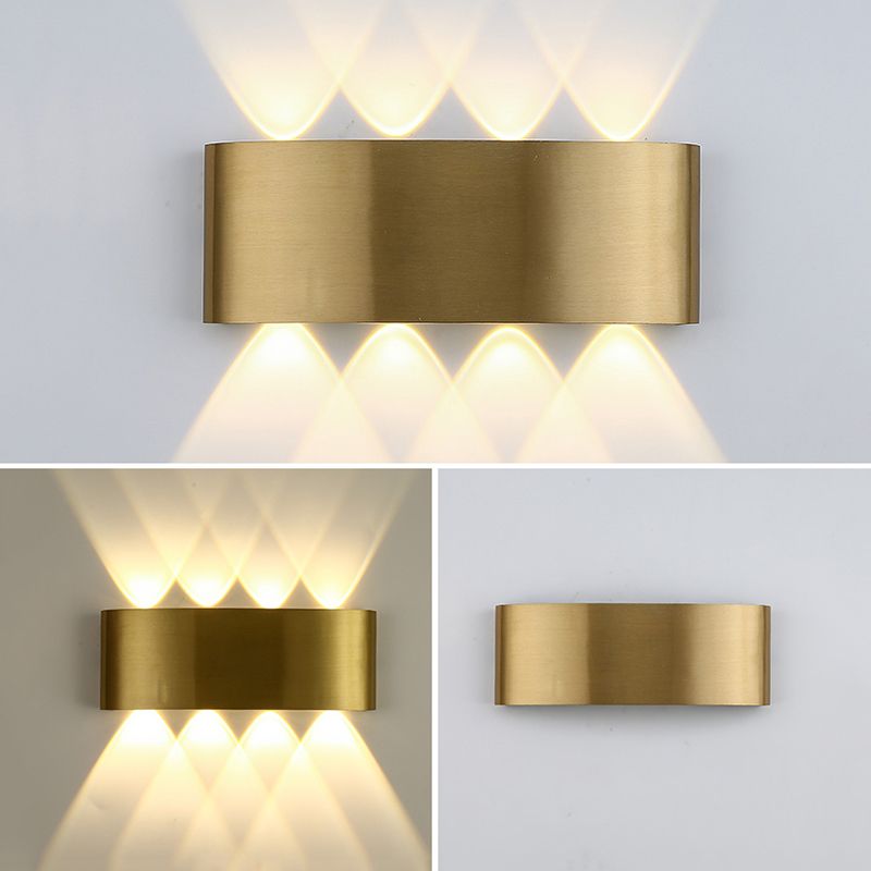 Modern Luxury Style Gold Geometric Wall Sconces Metal Wall Lighting Fixtures