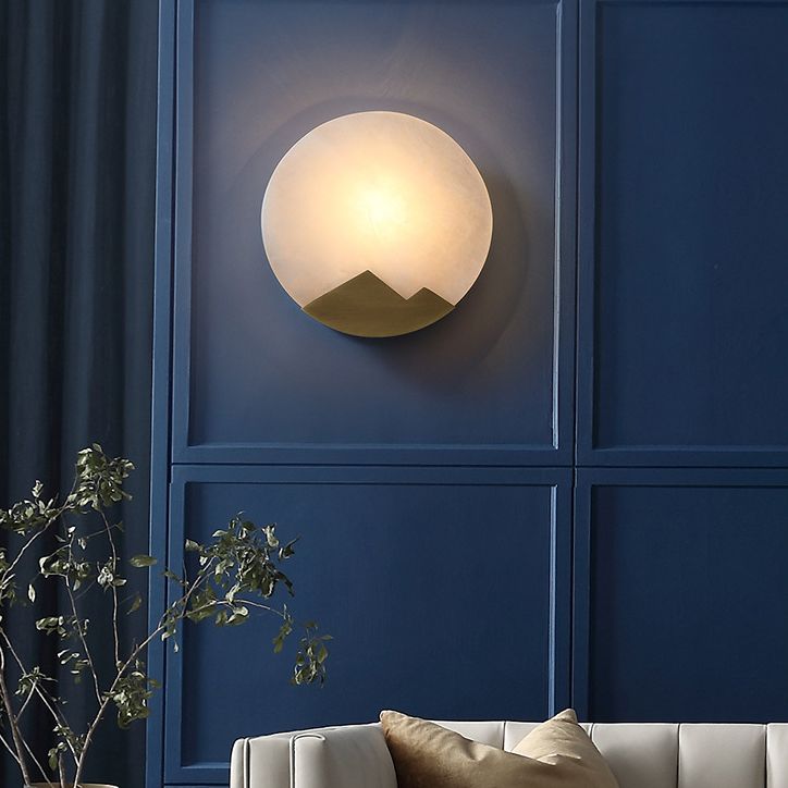 Modernism Simplicity Geometry Wall Lamp Creative Brass Staircase Corridor Lighting Sconce in Gold