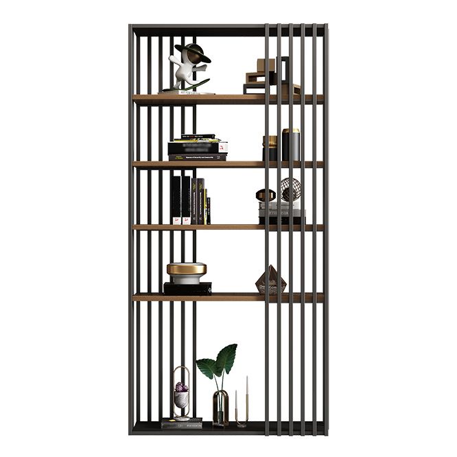 Open Metal Etagere Bookcase Industrial Shelf Bookcase with Shelves