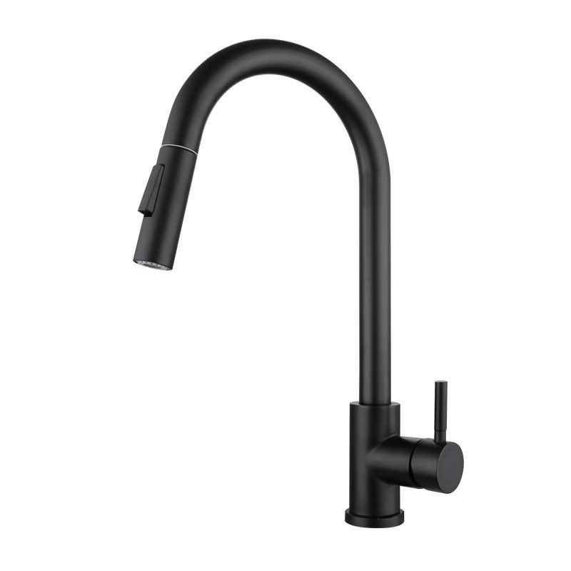 Traditional Pull down Kitchen Faucet Single Handle Faucet with Pull out Sprayer