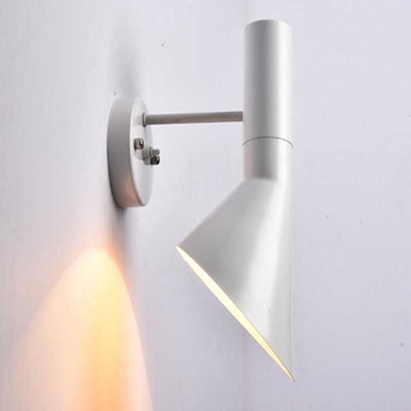 Industrial Wall Sconce Cone Shape Wall Light with Aluminum Shade for Living Room