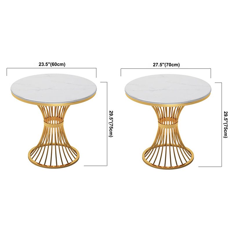 Mesa de comedor de piedra Mesa de comedor tradicional de lujo con base de pedestal